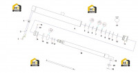 Цилиндр подъема правый 11250059