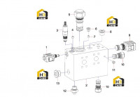 Клапан запорный левый 13290413