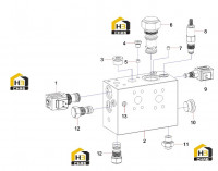 Клапан запорный правый 13290418