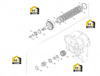 Вал 4-ступенчатой муфты сцепления в сборе 60138934