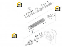 Вал сцепления передней передачи (часть1) 60139838