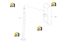 Зеркало заднего вида (слева) 10201511