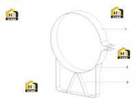 Кронштейн воздушного фильтра SRSC45C30.1.4.1 12564193