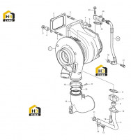 Турбокомпрессор TAD1340VE VOLVO 60203711