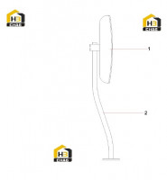 Зеркало заднего вида левое 10201511