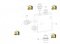 Блок слива масла многоходовой A810399000723