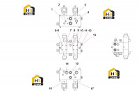Комплект телескопических поворотных запорных клапанов 13097208