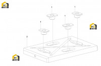 Блок скользящий нижний 12055819