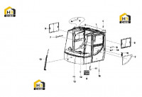Кабина с комплектующими 12370924