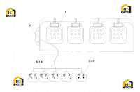 Фара передняя 13047784