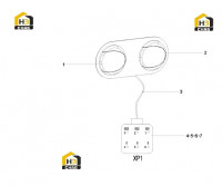 Лампа сигнала поворота 12901982