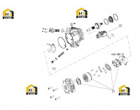 Насос двойной с комплектующими B220301000240 (часть 2)