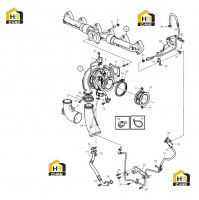 Турбокомпрессор с комплектующими 60349739