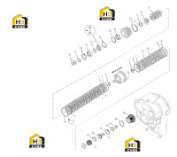 Вал задней шестерни 60139319