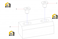Блок скольжения цилиндра
