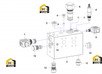 Комплект клапанов 13290418