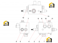 Комплект клапанов подачи масла в распределитель