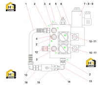 Комплект тормозных регулирующих клапанов