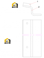 Схема кронштейна для зажима трубы