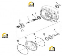 Узел штока турбины