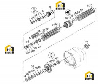 Узел высокоскоростного вала