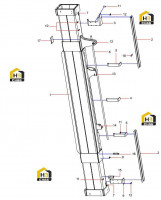 Балка спредера главная