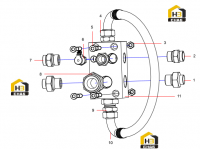 Блок промывочный в сборе