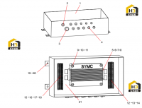 Блок управления спредера