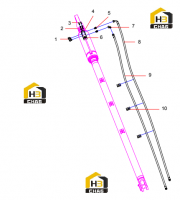Цилиндр поворотный масляный