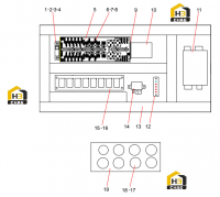 Крепление шкафа управления
