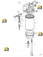Фильтр топливный с водоотделителем