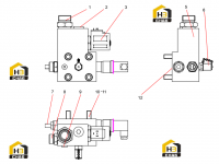 Группа левых подъемных клапанов