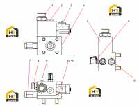 Группа правых подъемных клапанов