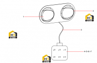 Лампа хвостовой части