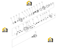 Насос шестеренчатый с раздельным потоком
