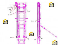 Трубопровод дверного кронштейна 13498619