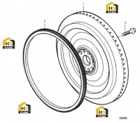 Винт маховика