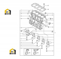 Блок цилиндров в сборе