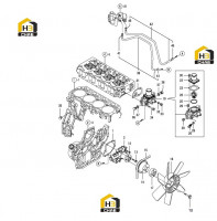 Насос водяной,вентилятор