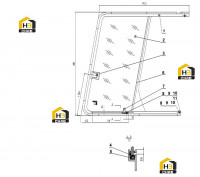Рама правая оконная