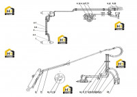 Система ковшовых цилиндров