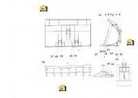 Ковш с комплектующими