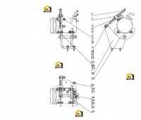 Кронштейн воздушного компрессора в сборе