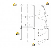 Лестница с комплектующими