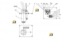 Узел установочный контрольного клапана