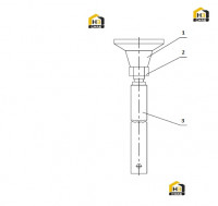 Вал рулевой тяги в сборе