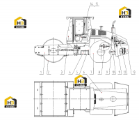 Каток в сборе CLG618
