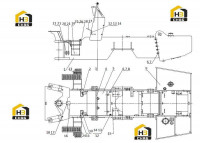 Рама задняя в сборе 30E0465