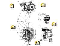 Комплектующие двигателя 40C0863 005