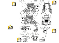 Комплектующие погрузчика (часть4) 34C1493 005